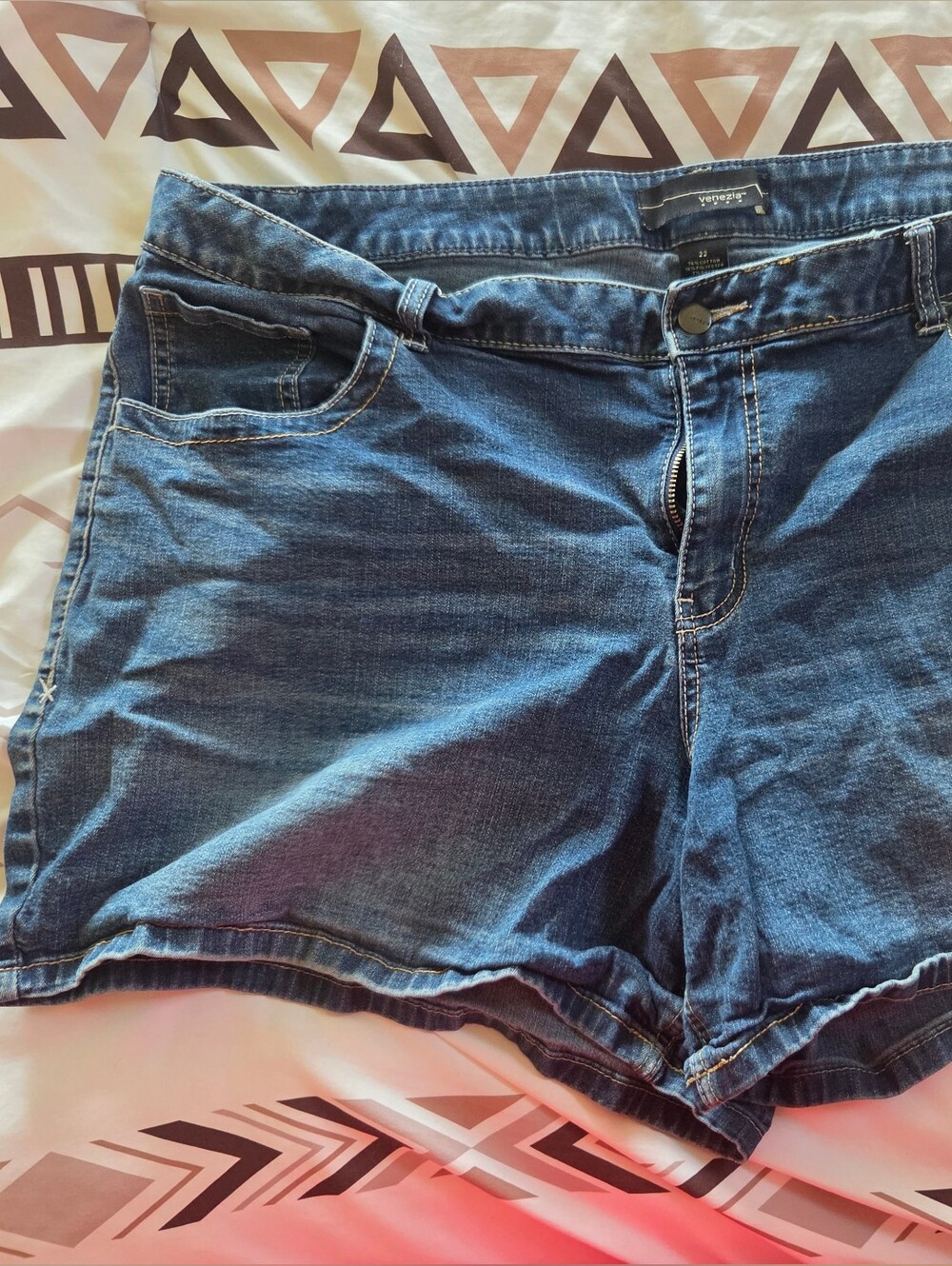 Venezia Classic Dark Blue Denim Shorts